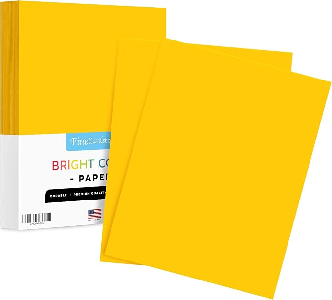 8.5 x 11" Gold Color Paper Smooth, by SSuperfinePrinting
