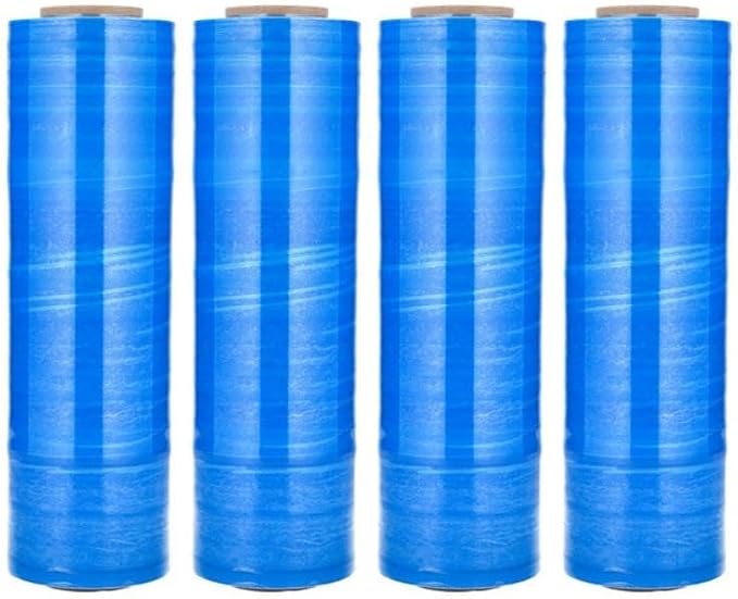 PSBM Blue Stretch Wrap, 15 Inch x 1476 Feet, 8 Pack, Tinted Pre-Stretched - Image 5