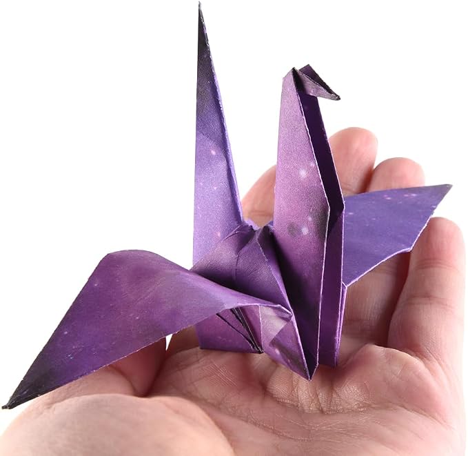 Origami Paper Kit 100 Sheets 70GSM 6 Inch Square Double Sided Color 100 Vivid - Image 5