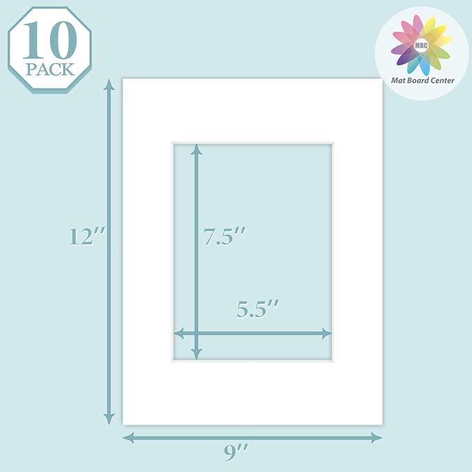 MBC Mat Board Center, 10 Pack 9X12 - Image 3