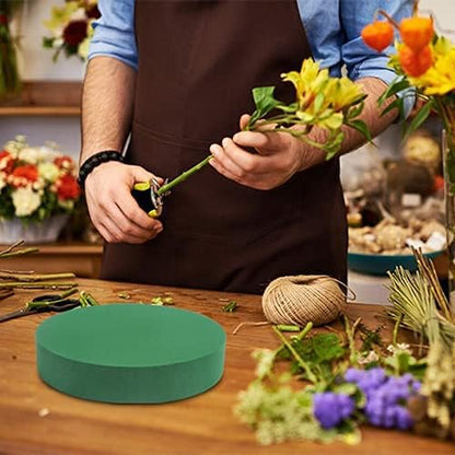 LOMIMOS 8'' Large Round Floral Foam, Florist Green Blocks Supplies - Image 8