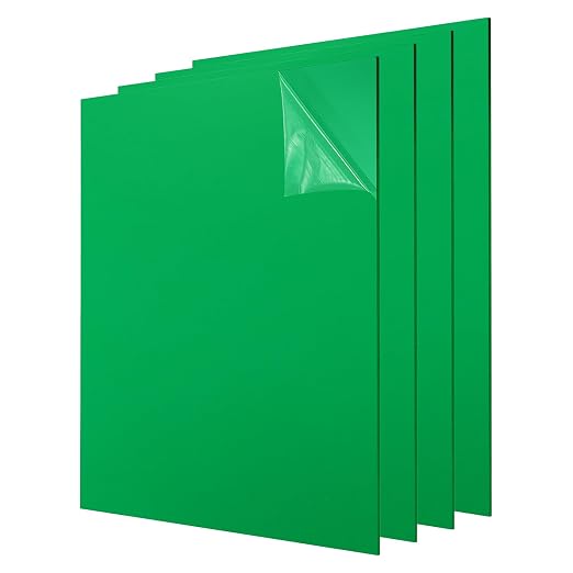uxcell 4Pcs Acrylic Sheets 8x8 Inch Acrylic Panel 1/8 Inch-3mm Plastic Board by uxcell