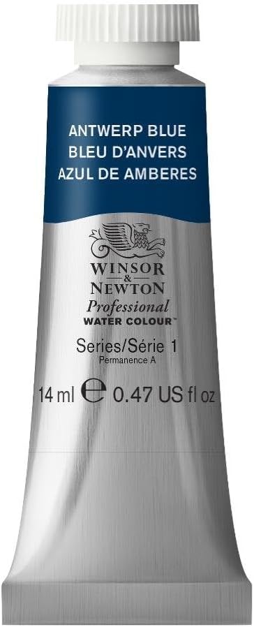Winsor & Newton Professional Watercolor, 14ml Tube, Antwerp Blue by WinsorNewton