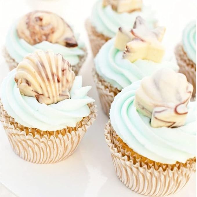 5 Pcs Seashell Silicone Mold Cake Fondant Silicone Mold Seashell Conch Baking - Image 6