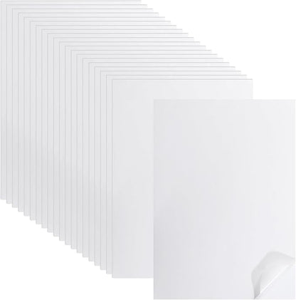 GLOBLELAND 20 Sheets A4 Printable Washi Sticker Paper Translucent Self-Adhesive by GLOBLELAND