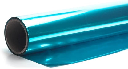 Anderson's Light Blue Shiny Metallic PVC Roll: 47" x 100' Flame-Resistant Event - Image 4