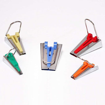 YICBOR Bias Tape Maker Set 6MM/9MM/12MM/18MM/25MM 5 Sizes DIY Quilting Tools Kit - Image 2