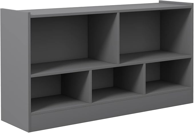 Toy Storage Organizer, 2-Tier Kids Bookshelf, 5 Cube Kids' Bookcases, Cabinets - Image 9
