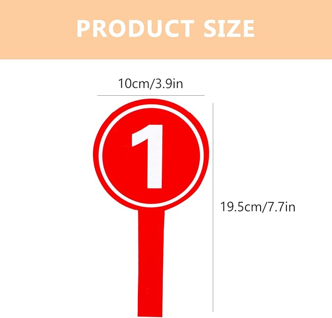 White Board 10Pcs Number Handheld Score Paddles 1-10 Voting Scoreboards - Image 3