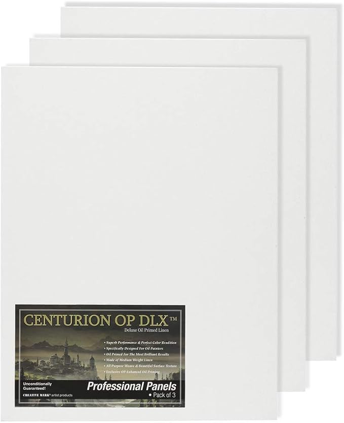 Centurion Deluxe Professional Oil Primed Linen Canvas Panels by Centurion