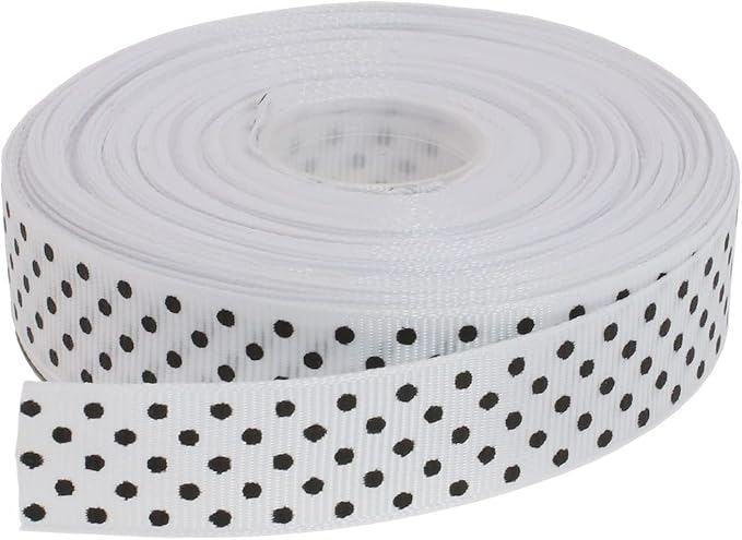 Polka Dot Grosgrain Ribbon 25 Yard Each Roll 100% Polyester by Unknown