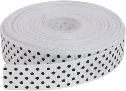 Polka Dot Grosgrain Ribbon 25 Yard Each Roll 100% Polyester by Unknown