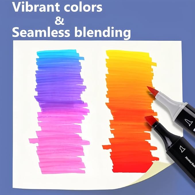 6PCS Skin Tone Markers Set, Double Tipped Soft Fine Tips and Brush Art Marker - Image 5