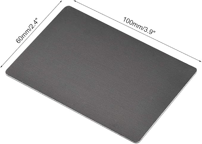 uxcell Blank Metal Card 100x60x1mm Anodized Aluminum Plate - Image 2
