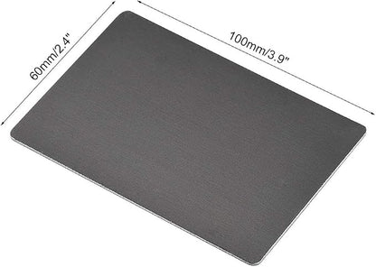 uxcell Blank Metal Card 100x60x1mm Anodized Aluminum Plate - Image 2