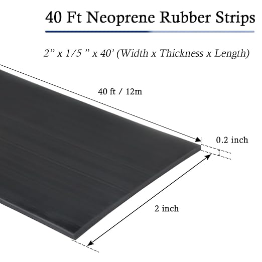 Neoprene Rubber Strips Self Adhesive Solid Rubber Sheets, Rolls & Strips - Image 6
