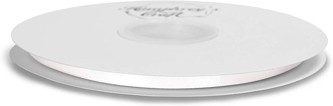 Humphrey's Craft 1/4 Inch White Double Faced Satin Ribbon - Image 3