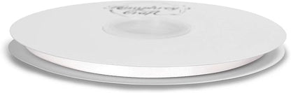 Humphrey's Craft 1/4 Inch White Double Faced Satin Ribbon - Image 3