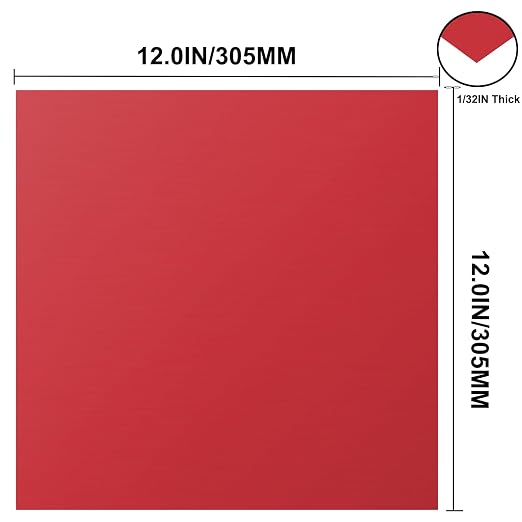 Anodized Aluminum Sheet Metal 12 x 1/32 Inch Red Plates Engraving Blanks - Image 3