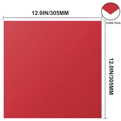 Anodized Aluminum Sheet Metal 12 x 1/32 Inch Red Plates Engraving Blanks - Image 3