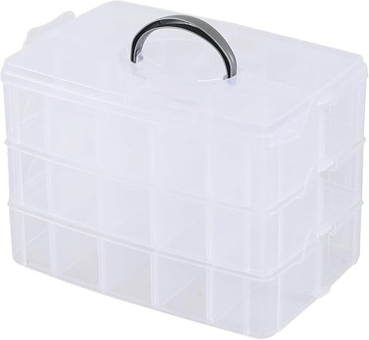 30 Grids Clear Plastic Organizer Box by Buyitt