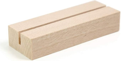 UNIQOOO 20 Pack 4" Wood Stands for Wedding Acrylic Sign, Wood Table Number by UNIQOOO
