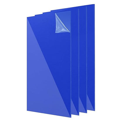 uxcell 4Pcs Acrylic Sheets 12x8 Inch Acrylic Panel 1/8 Inch-3mm Plastic Board by uxcell