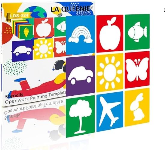 24 Pieces Stencils for Kids, Large Drawing Stencils Chalk Template, 8 Inches - Image 7
