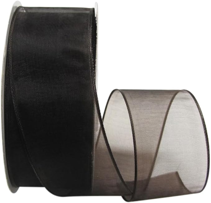 Ribbon Bazaar Sheer Organza Wired Ribbon by RibbonBazaar