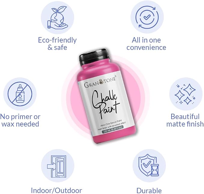 GRANOTONE Chalk Paint for Furniture, Matt-Finish Water-Based Acrylic Paint for - Image 7