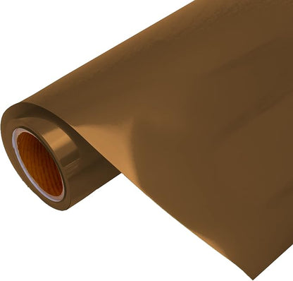 10 Yard x 20" Wide Roll Threadart Metallic Foil Brown Heat Transfer Vinyl Film by ThreadArt