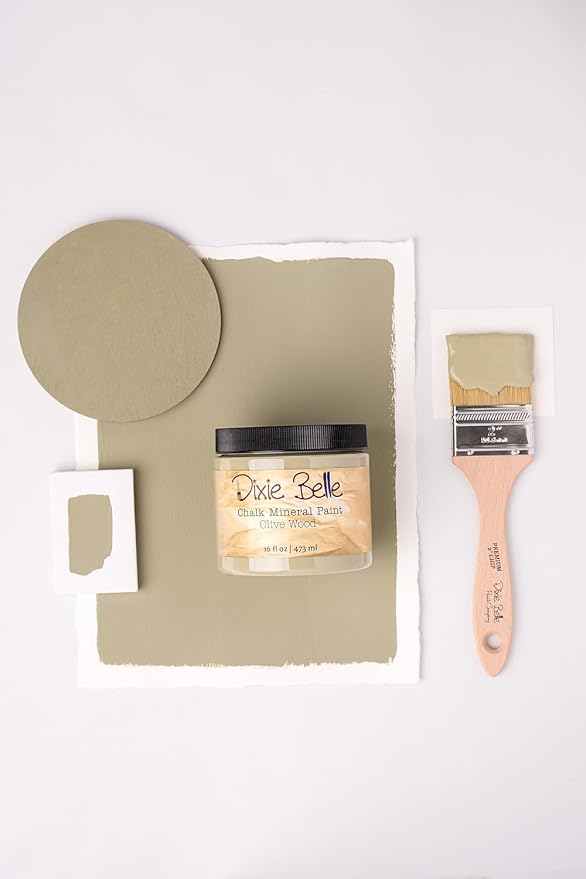 Dixie Belle Paint Company Chalk Finish Furniture Paint – Olive Wood – Matte - Image 6
