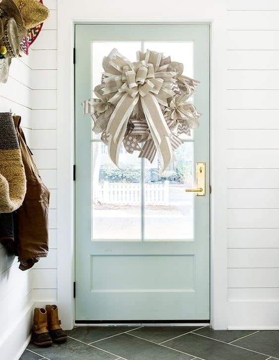 MEEDEE Burlap Wired Ribbon - Image 5