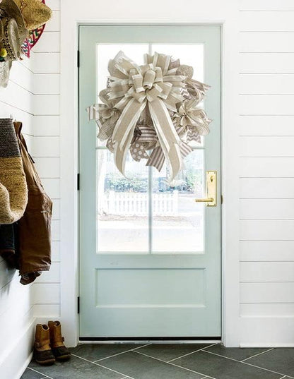 MEEDEE Burlap Wired Ribbon - Image 5