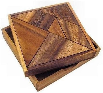 Tangram Wooden Puzzle Geometry Game, - Image 5