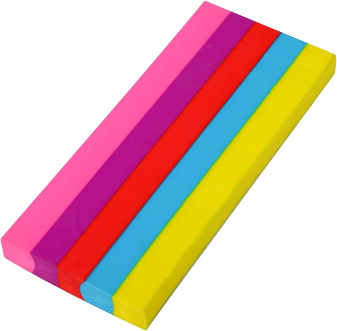 AmoreAngel Crafts 1Big Block Rainbow Pencil Erasers, Large Erasers, Dividable by AmoreAngelCRAFTS