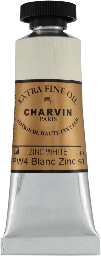 Charvin Extra Fine Oil Paint, Zinc White 20 mL - Image 2