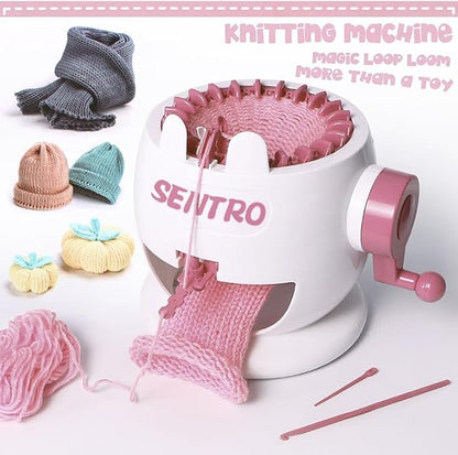 Umootek Sentro Knitting Machine, Knitting Board Rotating Double Loom, Smart - Image 5