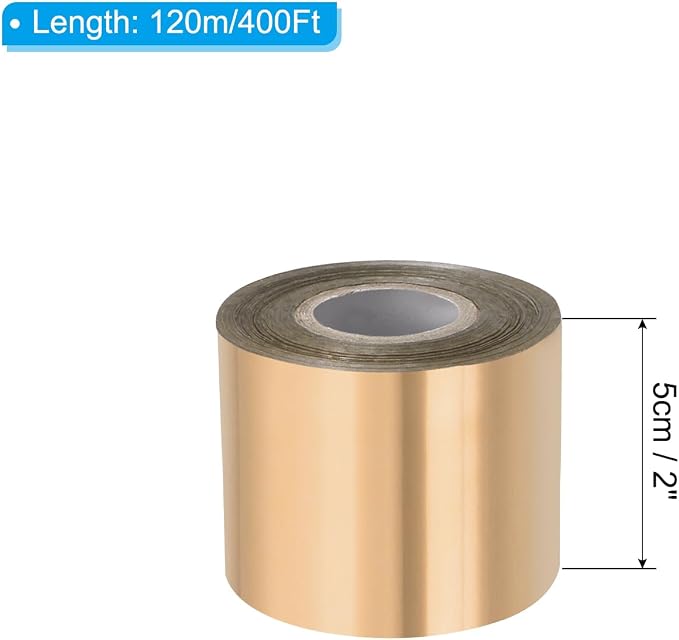 PATIKIL 2"x400Ft Hot Stamping Foil Paper, Heat Transfer Hot Stamping Paper Foil - Image 2