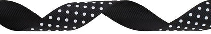 Polka Dot Grosgrain Ribbon 25 Yard Each Roll 100% Polyester - Image 2