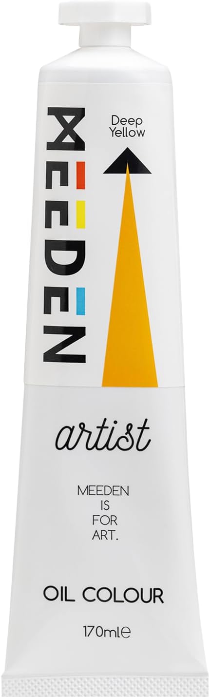 MEEDEN Artist Grade Oil Paint: Deep Yellow - 170ml/5.7oz Tube - Professional by MEEDEN