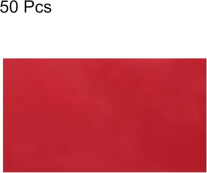 MECCANIXITY 50 Sheets Heat Reactive Foil, 20x29cm Red Foil Transfer Sheets - Image 3