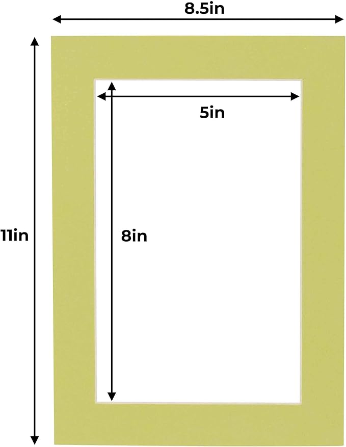 5.5x8.5 Mat for 8.5x11 Frame - Image 3