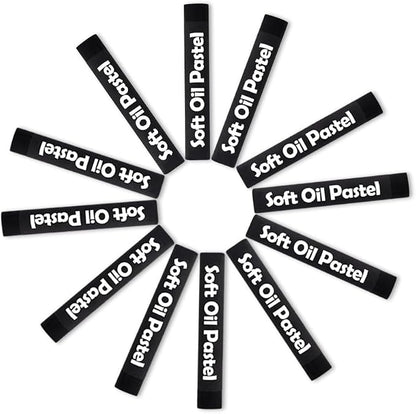 Mifuner Soft Oil Pastels Set, Single Colors Heavy Oil Pastels Vibrant and Creamy - Image 7