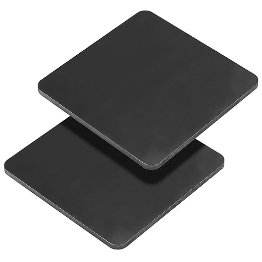 Rocaris 2 Pcs 8 x 8 x 1/2 Inch A36 Steel Plate Hot Rolled, Weldable Steel Sheet by Rocaris