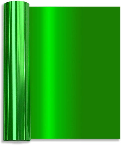 Tvinyl Warehouse Green Foil HTV Metallic Heat Transfer Vinyl Roll 12" x 6FT by TvinylWarehouse