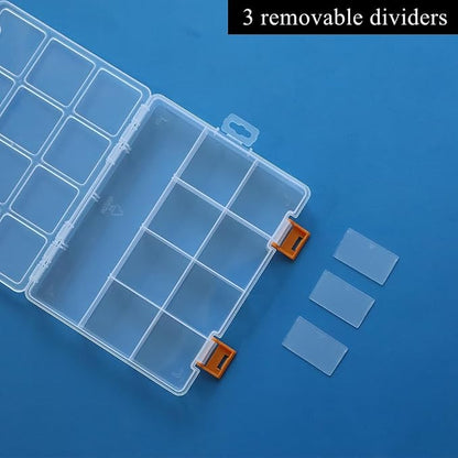 BangQiao 4 Pack 12 Grids Clear Plastic Storage Box - Image 4