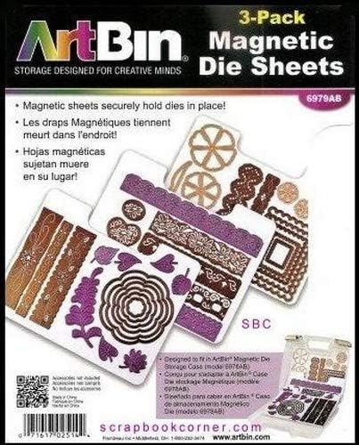 ArtBin 6979AB Magnetic Die Sheet Set 3-Pack, Die Organizers, Magnetic Organizer - Image 3