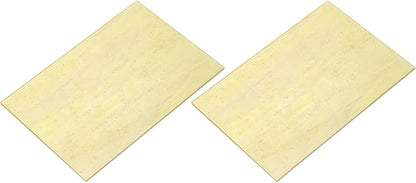 MECCANIXITY 2 Pcs Stained Glass Sheet Mosaic Tile 7.9 Inch x 5.9 Inch Apricot by MECCANIXITY