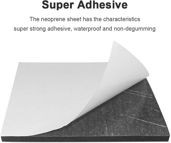 Foam Sheets with Adhesive Backing Padding Neoprene Rubber Mat Closed Cell Sheet - Image 4